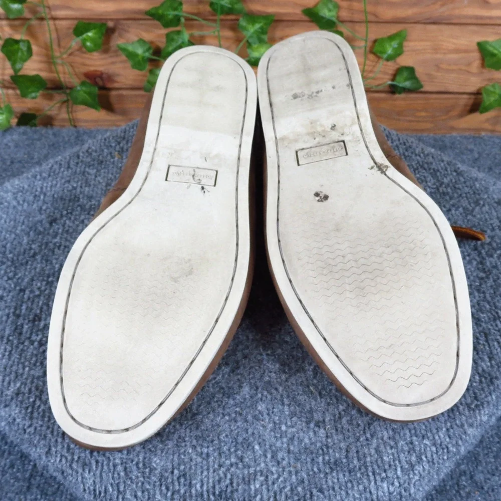 Joseph Abboud Mens Boat Shoe Size 13 Nautical Brown Leather Loafers